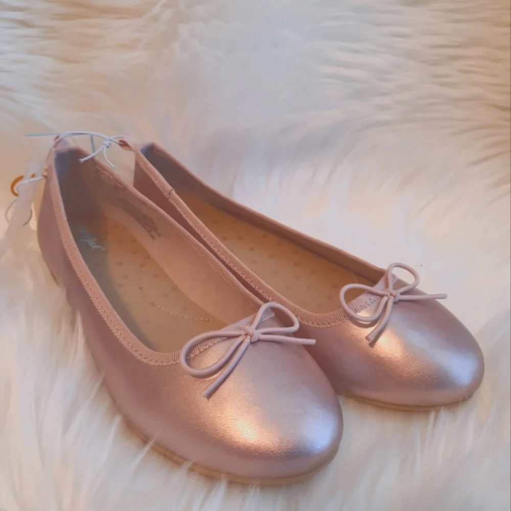 Blush Ballet Flat Shoe Slipper Girls Size 3